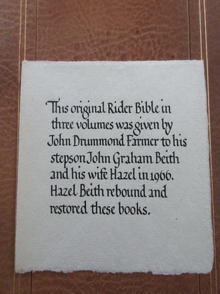 The Christian's Family Bible.