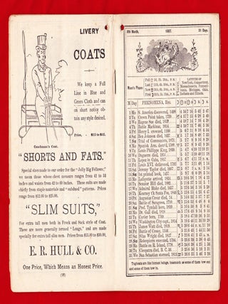 E. R. Hull & Co's Almanac 1887