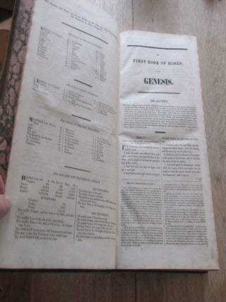 The Complete Family Bible, Containing the Sacred Text of the Old and New Testaments, with the Apocrypha at Large illustrated with Notes and Annotations Selected from the Writings of Poole, Henry, Brown, Clarke, Wesley and other Eminent Divines.