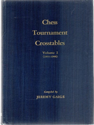 Chess Tournament Crosstables, 4 volumes (Signed)