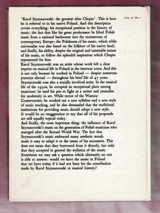 Karol Szymanowski, An Anthology