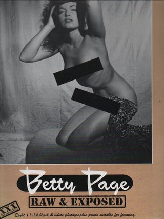 Item #1521 Betty page Portfolio Eight 11x14 Photographic Prints Raw and Exposed