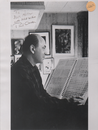 Item #1745 signed photo of Paul Creston