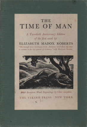 Item #1929 The Time of Man 20th Anniversary Edition. Elizabeth Madox Roberts