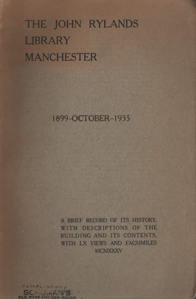 Item #1951 The John Rylands Library Manchester