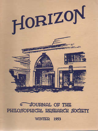 Item #2005 Horizon Journal of the Philosophical research Society - Four Issues. Manly...