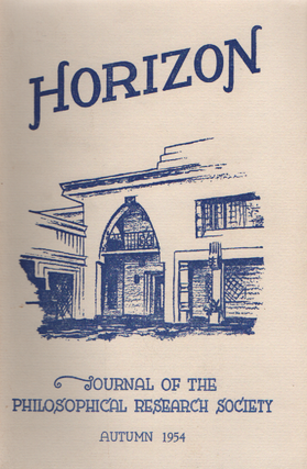 Item #2007 Horizon Journal of Philosophical Research. Manly P. Hall