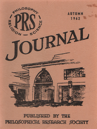 Item #2012 PRS Journal Philosophy Religion Science - Four Issues. Manly P. Hall
