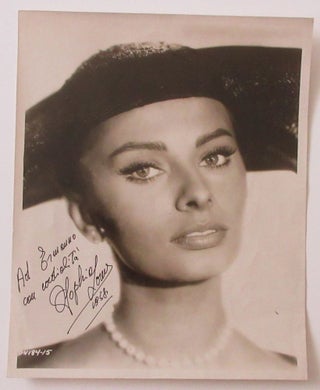 Item #2078 8x10 Signed Photo of Sophia Loren, dated 1958