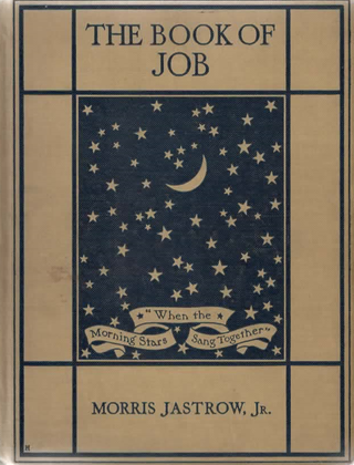 Item #2145 The Book of Job. Morris Jastrow