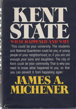 Item #2154 Kent State. James Michener
