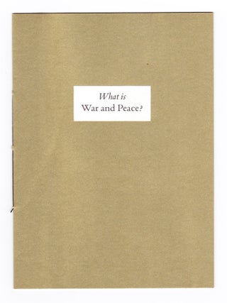 War and Peace