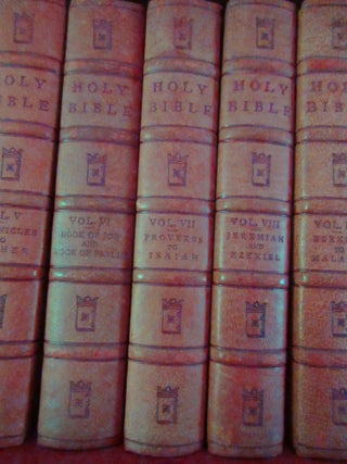The Holy Bible Containing the Old and New Testaments and the Apocrypha, 14 volumes