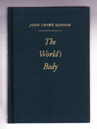 The World's Body: Foundations for Literary Criticism