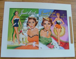 Item #253 Janet Leigh - original art for a cut-out and coloring book, 2 books in one