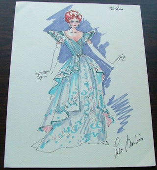 Debbie Reynolds costume sketch by Paco Macliss for her stage show