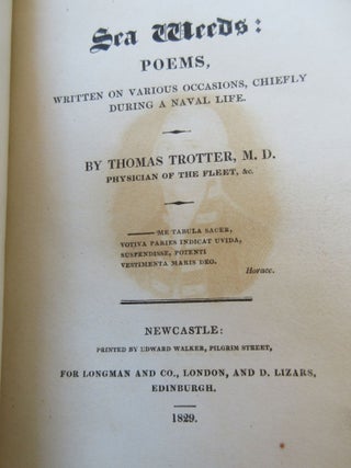 Item #3110 Sea Weeds: Poems, Written on Various Occasions, Chiefly During a Naval...