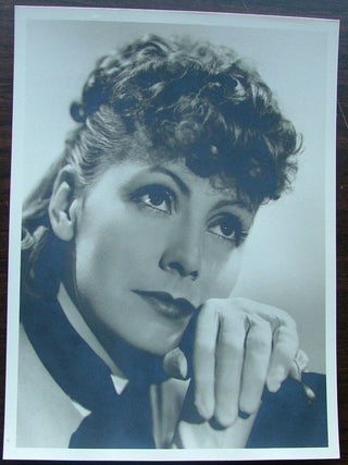 Item #361 Greta Garbo, vintage original black and white silver gelatin 13" x 10"...