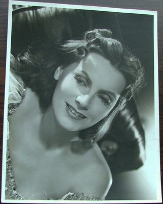 Item #364 Greta Garbo, vintage original black and white silver gelatin 13" x 10"...