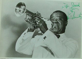 Item #374 Louis Armstrong Signed 8x10 Glossy Photo Jazz 1959