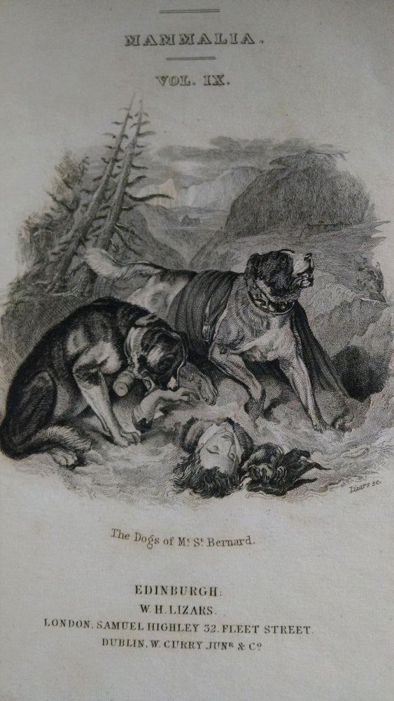 Item #394 The Naturalist's Library Conducted by Sir William Jardine, Bart. Mammalia Vol. IX DOGS. Canidae or Genus Canis of Authors. Including also the Genera Hyaena and Proteles. Sir William Jardine, Lieut-Col. Chas. Hamilton.