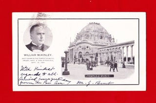Item #405 Historic postcard commemorating the death of William McKinley on Sept. 14, 1901