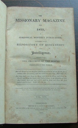 Missionary Magazine for 1811, Vol. XVI