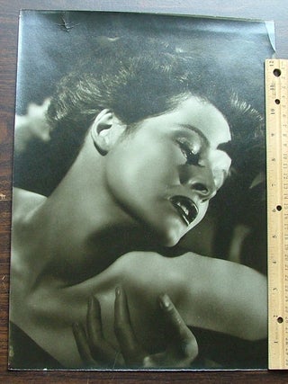 Item #530 Glamorous 11" x 14" vintage photograph of Katharine Hepburn by Bachrach,...
